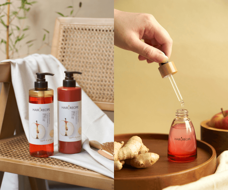 天然系強韌防斷洗護！Hair Recipe蘋果×生薑 | 強韌の髮根