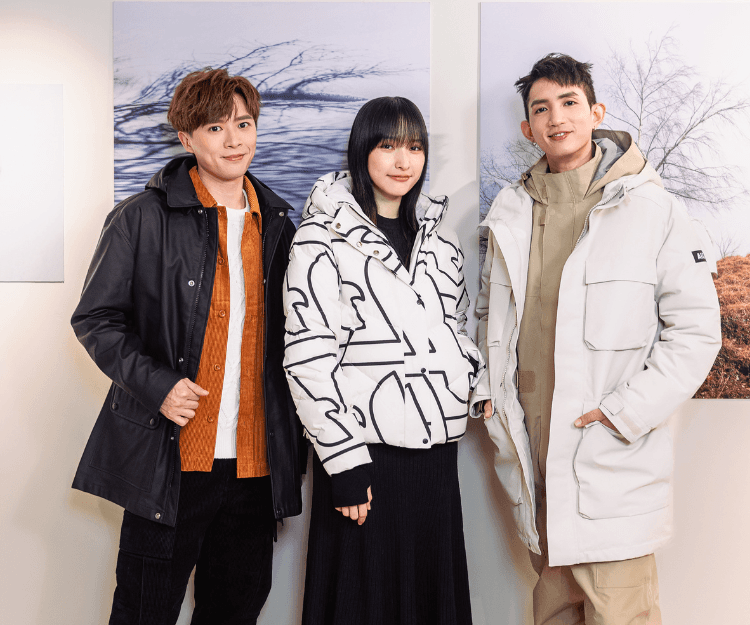 Lokman、Frankie、hana示範冬日大自然時尚穿搭